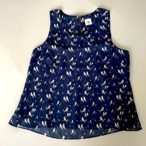 CAbi Blue Birds Top